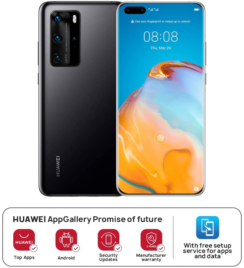 Huawei P40 Pro Single SIM and E-SIM - 256GB, 8GB RAM, 5G