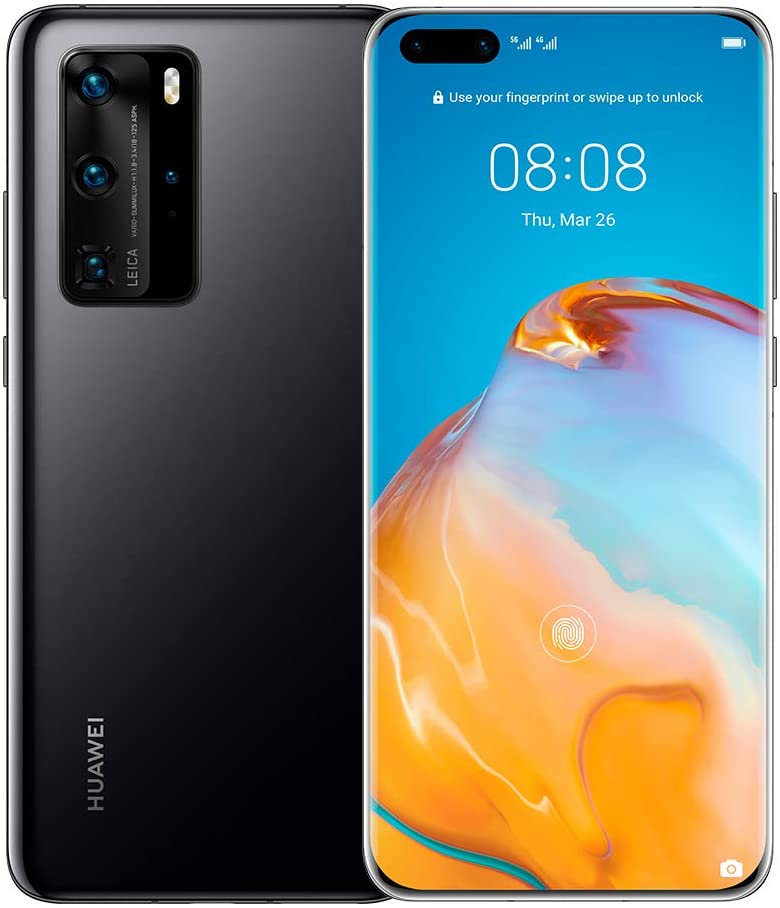 هواوي P40 Pro شريحة واحدة وشريحة إلكترونية - 256 جيجا ، 8 جيجا رام ، 5 جيجا